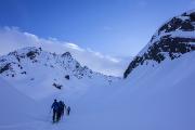 L'heure bleue, derrière la barre des Colombettes