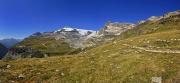 Beau panorama face aux glaciers