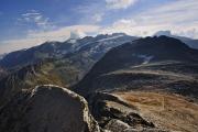 Vue depuis la Pointe de l'Observatoire sur les glaciers