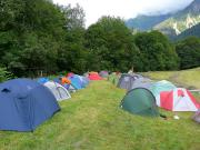 Notre premier camp(ing) aux Houches 