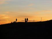 Coucher de soleil depuis le col de la Croix du Bonhomme