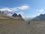 Au Col de la Seigne, frontière franco-italienne