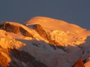 Coucher de soleil sur le Mont Blanc