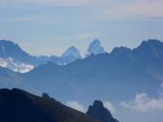 Vue sur la Dent d'Hérens et le Cervin, en Suisse