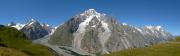Panorama du massif du Mont-Blanc, versant ialien