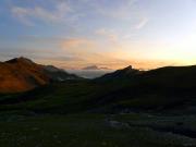 Coucher de soleil depuis le refuge de la Croix du Bonhomme