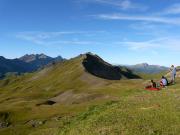 Le lendemain matin, depuis le refuge, on admire le paysage dégagé