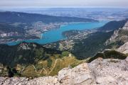 Au sommet, vue sur le lac d'Annecy