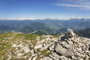 Vue au sommet de la Roche Courbe