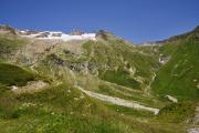 Glacier des Glaciers et col de la Seigne