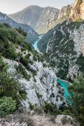 Départ de la descente en rappel du Galetas