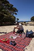 Pique nique-nique sur la plage de Mosquito Bay