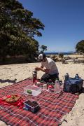 Pique nique-nique sur la plage de Mosquito Bay