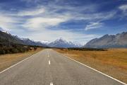 On the road to Mount Cook...