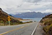 Route vers le lac Hawea