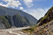 Vaste plaine de Fox Glacier