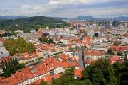 Vue sur Ljubljana depuis le château