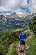Première vue sur le Triglav