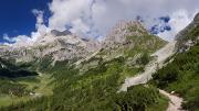 Panorama sur le Triglav et le refuge Vodnikov dom na Velem polju