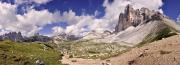 Panorama sur les Tre Cime au Forcella del Col de Medo