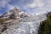 Aiguille du Midi, Mont Blanc du Tacul et glacier des Bossons