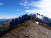 Le Mont Blanc depuis la Tête Nord des Fours, enfin dégagé